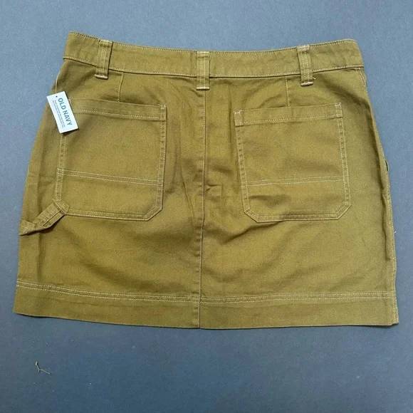 Old Navy Women's Olive Utility Mini Skirt NWT - Picture 4 of 6